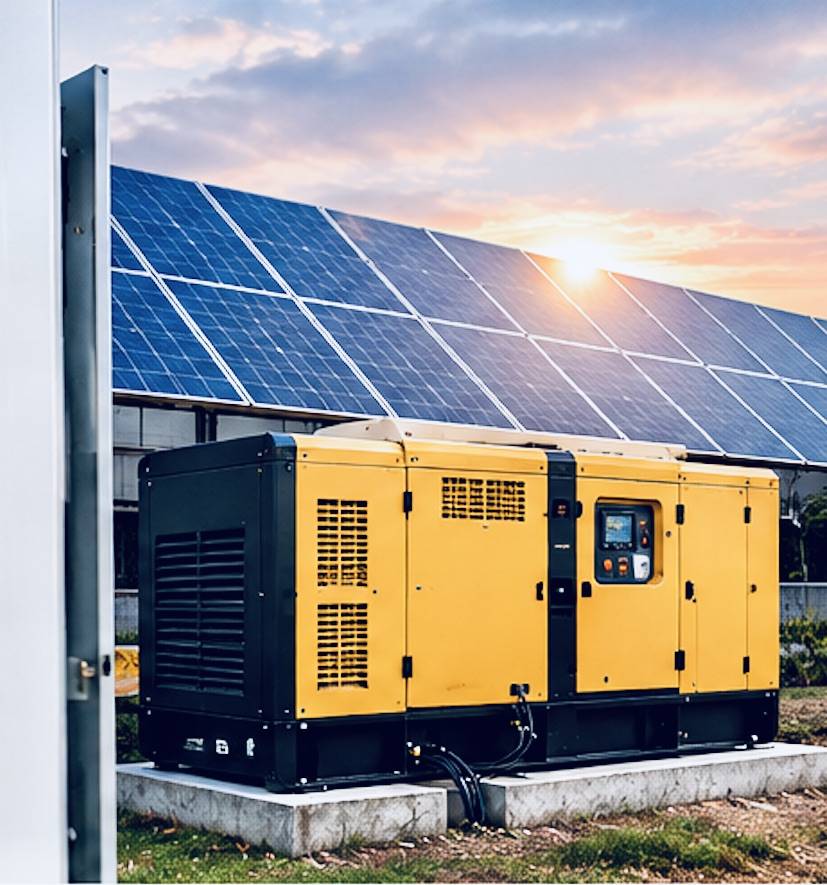 Complete energy solutions — solar and generator integration
